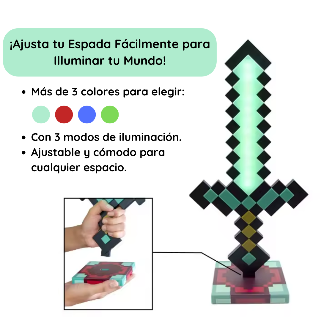 Lámpara LED Espada de Diamante